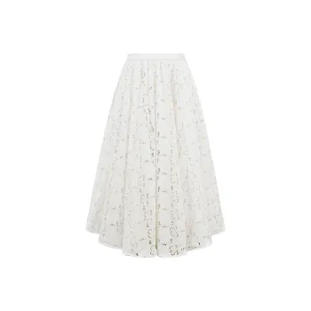 HOUSE OF CB FRANCINE Casual Long Skirt Women's White/White
