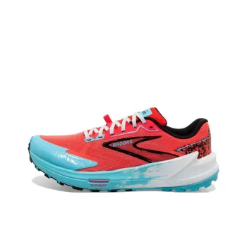 Brooks Catamount 3 Anti Slip Wear Resistant Low Top Trail Running Shoes Women's Red Blue