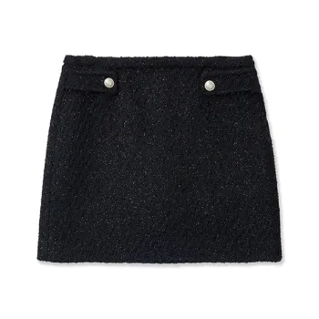 MICHAEL KORS Metallic Tweed Mini Skirt