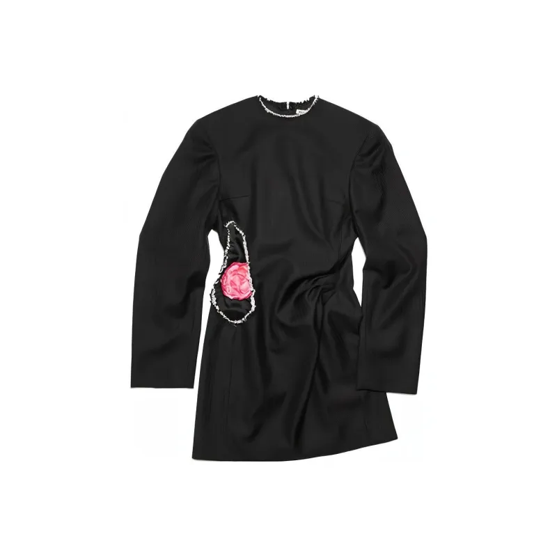 Acne Studios Long Sleeved Dresses Women's Black-0