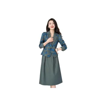 Mylan Two Piece Skirt Sets Women's Green