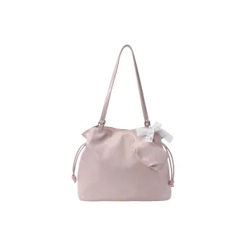 PAYOT Microfiber Synthetic Leather Wind Language Bouquet Shoulder Bag Women's Pink