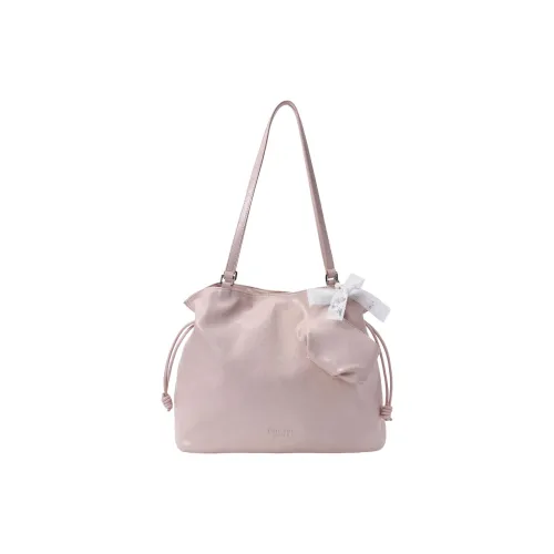 PAYOT Microfiber Synthetic Leather Wind Language Bouquet Shoulder Bag Women's Pink