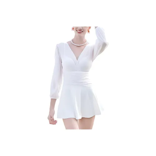 ZOKE Swim Dresses & Skirts Women's Milk White
