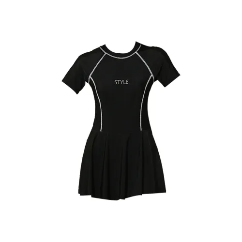Hao Zhilang One Piece Swimsuits Women's Black