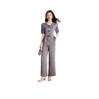 Mylan Casual Suit Cinched Waist Women's