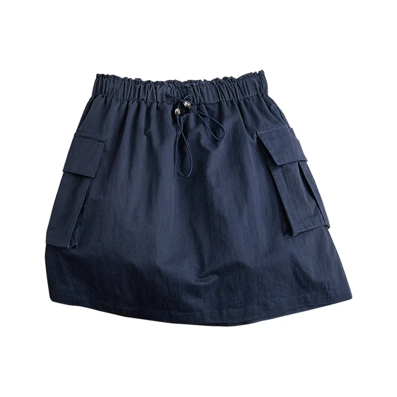 Cypress House Casual Short Skirts Women's Navy Blue-0