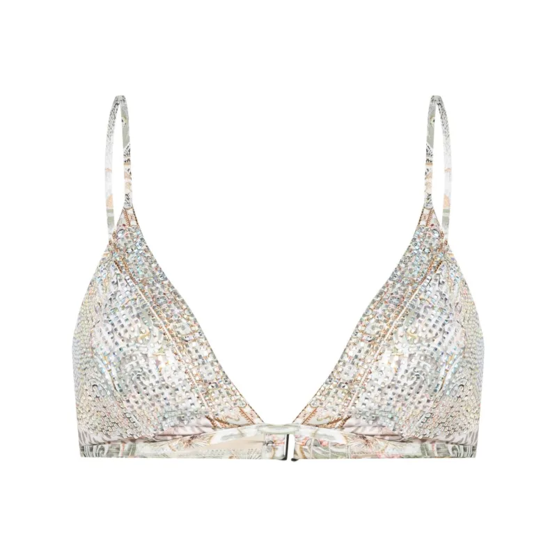 Camilla Tower Tales Crystal embellished Bikini Top-0
