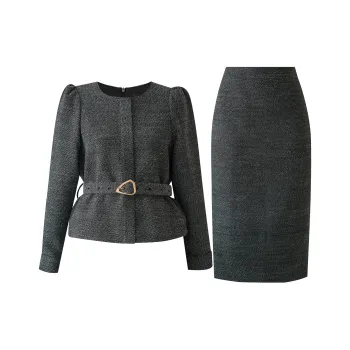 ROEYSHOUSE Skirt Set Women's Dark Gray