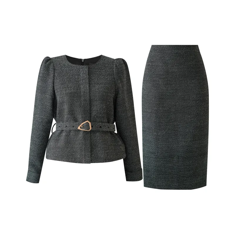ROEYSHOUSE Skirt Set Women's Dark Gray-0
