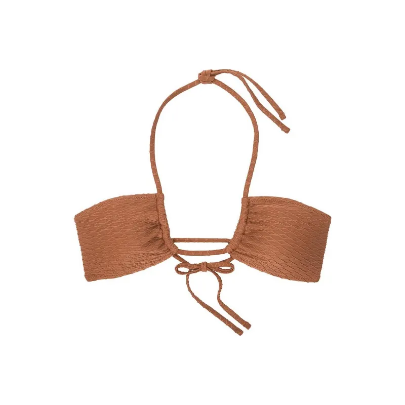 Victoria's Secret PINK Mix & Match Multiway Halter Bikini Top / C Bikini Women's Caramel-0
