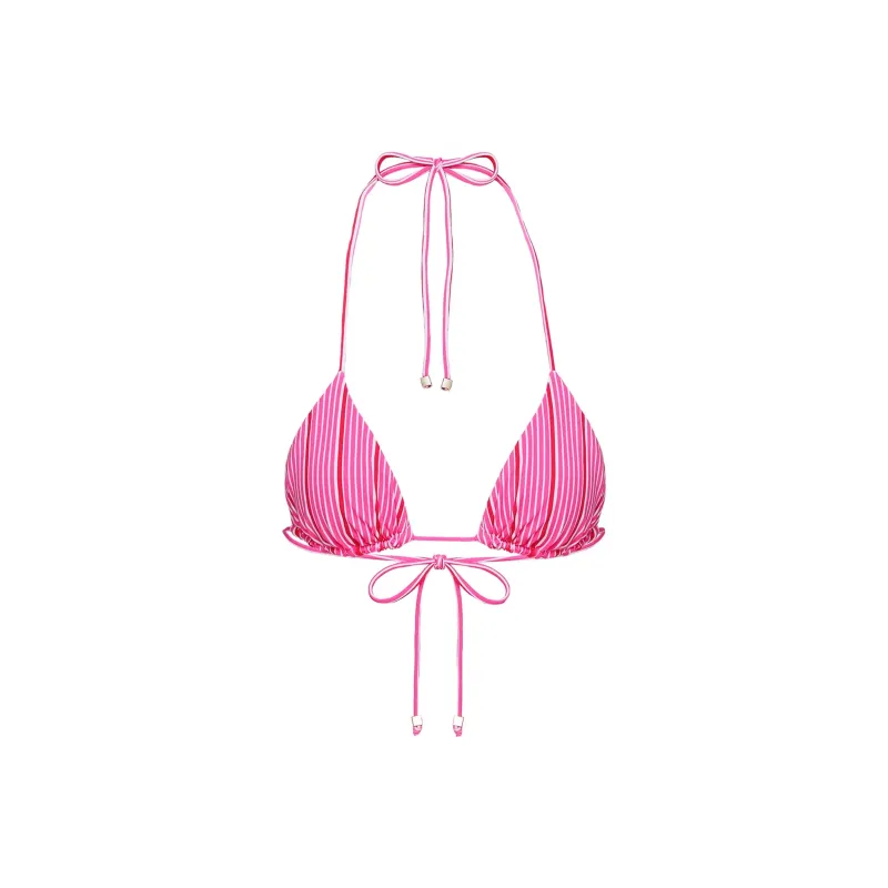 PRINCESS POLLY NEVAEH TRIANGLE BIKINI TOP Bikini Women's Pink Stripe/Pink Stripes-0