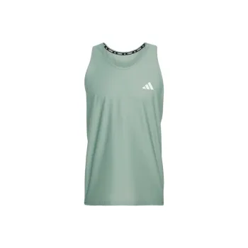 Adidas Own The Run Tank Top Men's Gray Green