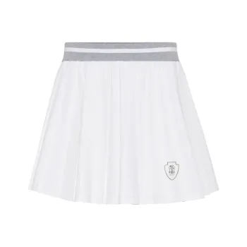 Brunello Cucinelli Logo patch Pleated Skirt