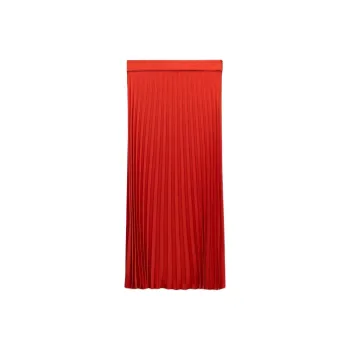 ZARA Casual Long Skirts Women's Brick Red