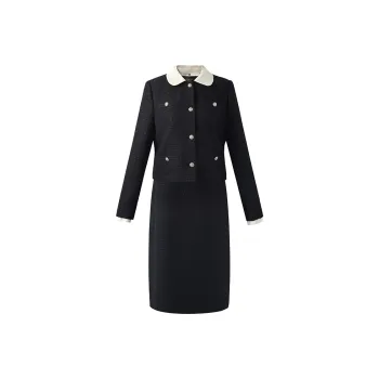 GOELIA Two Piece Skirt Sets Women's 00B Black