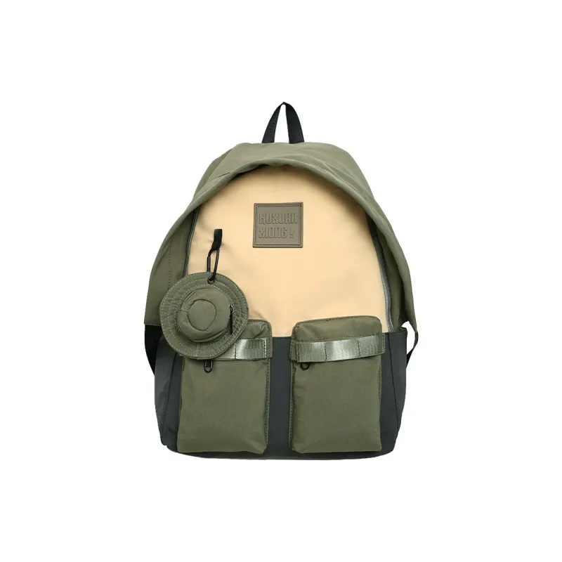 Yalu Nylon Backpack Unisex Multicolor-15