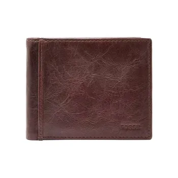 FOSSIL Leather Wallet Men's Brown