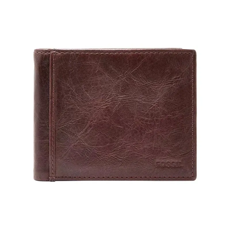 FOSSIL Leather Wallet Men's Brown-0