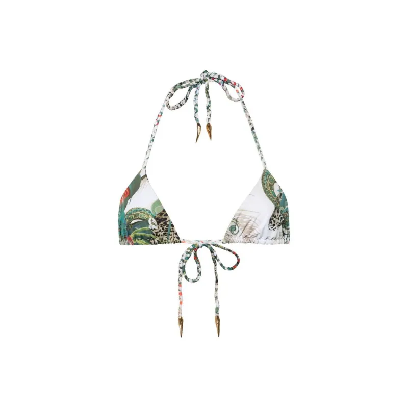Roberto Cavalli Jungle print Bikini Top-0