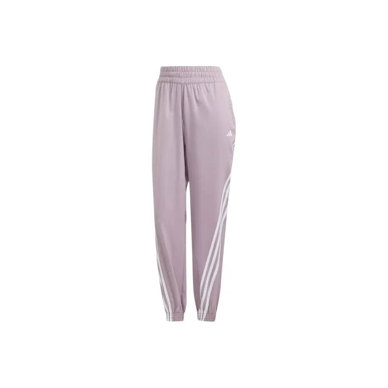 Adidas Train Icons Woven Pants Athletic Trousers Women's Gray Purple-0