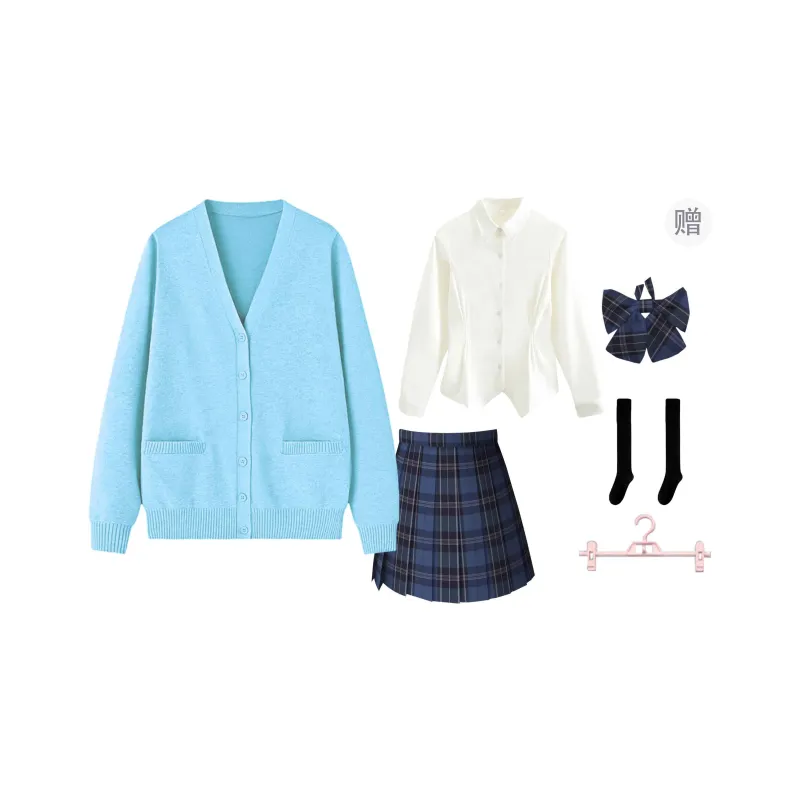 SHENBEI JK Two Piece Skirt Sets Women's-28