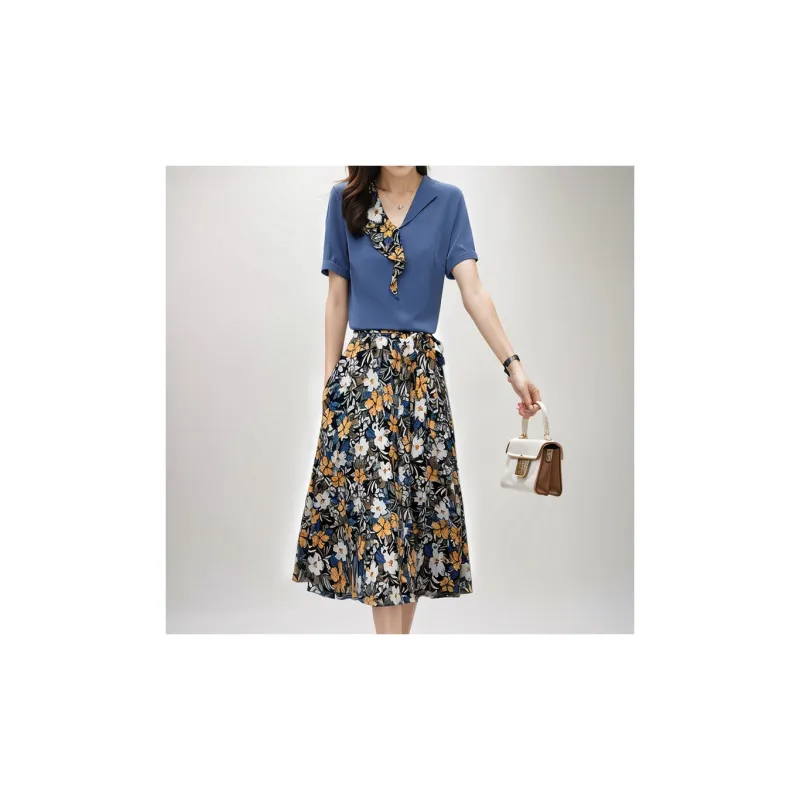 Mapping Skirt Set Women's Multicolor-2