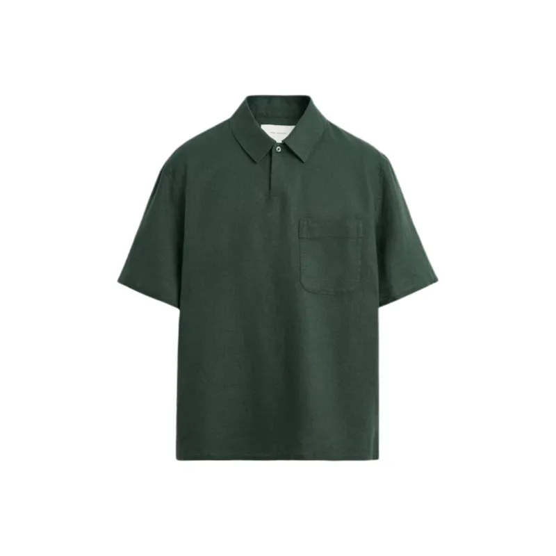 ZARA Shirts Men Dark Green-0