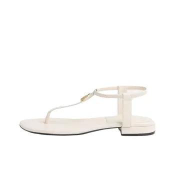Loro Piana Mindil Infra One Strap Sandals 2cm Women's White