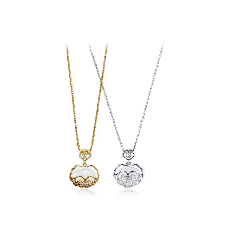 CANHUI Colored Glaze Necklaces Unisex-2