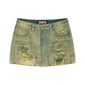 SMFK Denim Short Skirts Women's