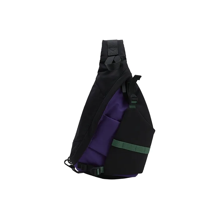 URBAN REVIVO Fabric Sling Bag Women's Black-0