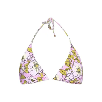 TORY BURCH Floral Printed String Bikini Top