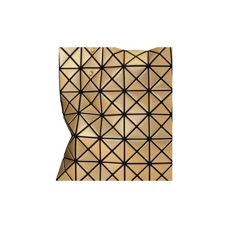 ISSEY MIYAKE PLATINUM COFFRET Polyurethane Handbag Women's Gold-1