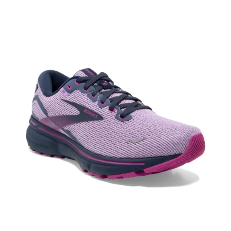 Brooks Ghost 15 Anti Slip Wear Resistant Low Top Running Shoes Women's Purple-2