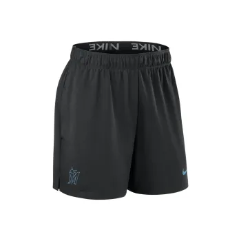 Nike Miami Marlins Authentic Collection Practice Sports Shorts Women's Black