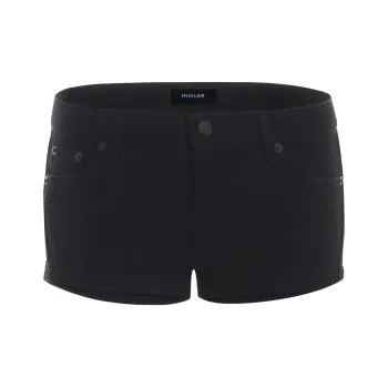 Mugler Low rise Denim Mini Shorts