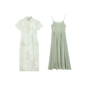 Zukizuki Skirt Set Women's Elegant Green