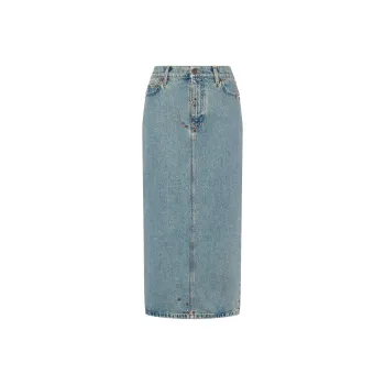MOSCHINO Denim Midi Skirt