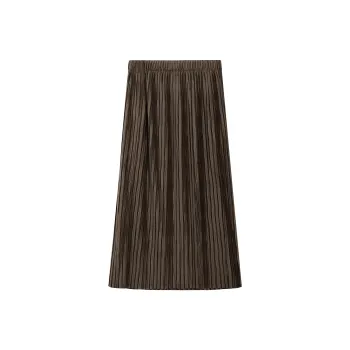 THE SEA LIFE Casual Long Skirt Women's Tea Brown