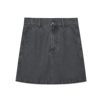 Crying Center Denim Short Skirts Women's Dark Gray