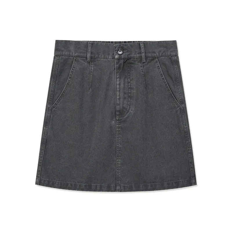 Crying Center Denim Short Skirts Women's Dark Gray-0