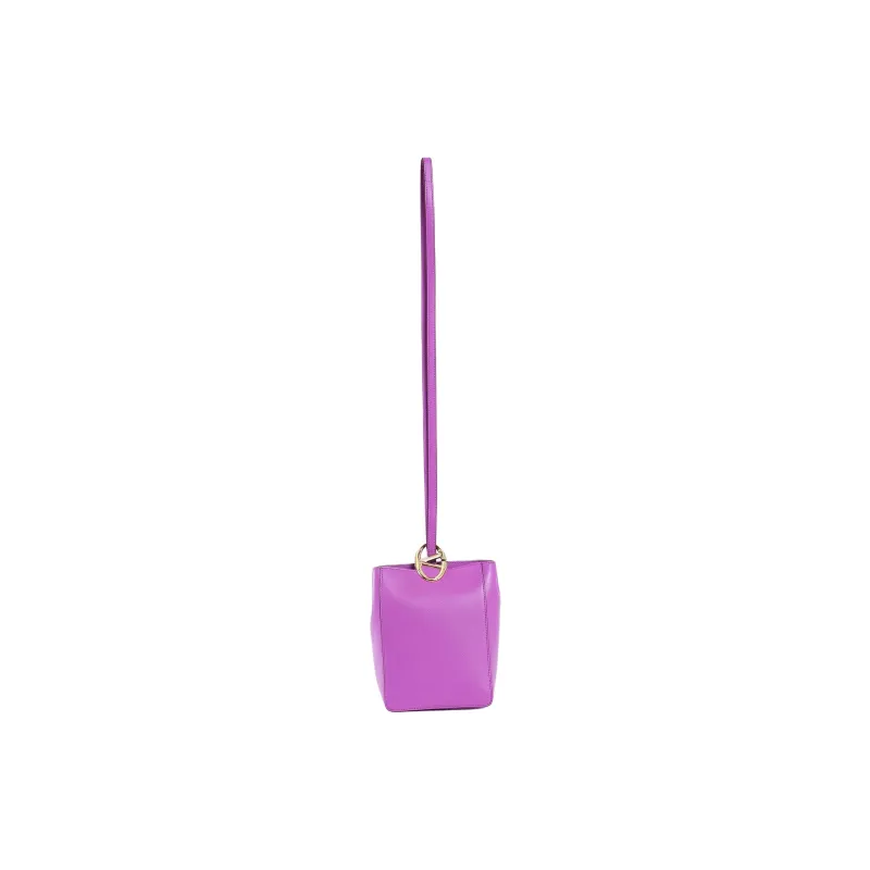 Valentino Sheepskin Shoulder Bag Mini Women's Purple-0