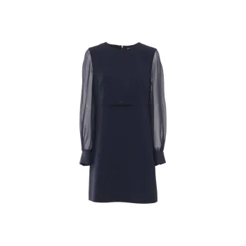 MaxMara Studio Long Sleeved Dress Women's Marine Blue