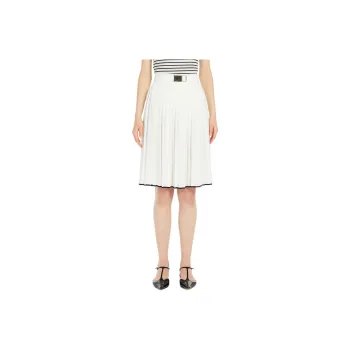 MaxMara Studio Savana Belted Pleated Skirt