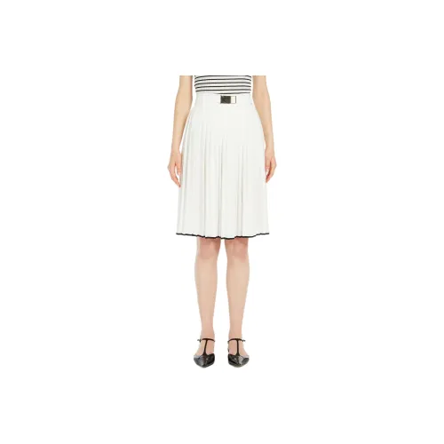 MaxMara Studio Savana Belted Pleated Skirt