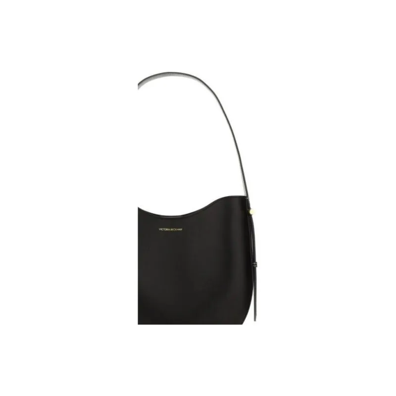 Victoria Beckham Calfskin Shoulder Bag Medium Size Women's Black-3