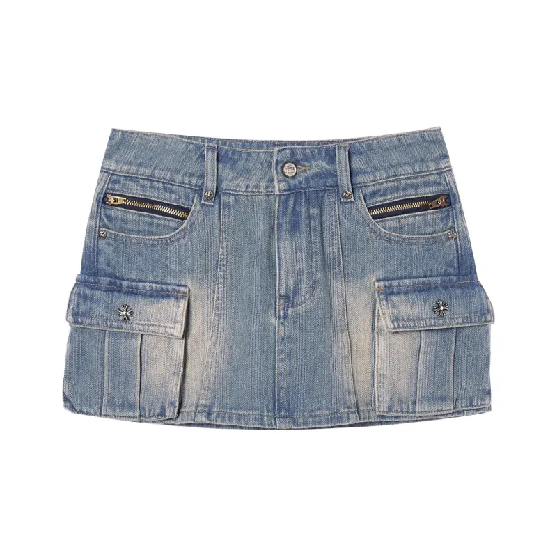 I'M ONE Denim Short Skirts Women's-0