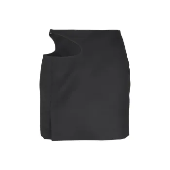 LOW CLASSIC Curved Cut Out Mini Skirt