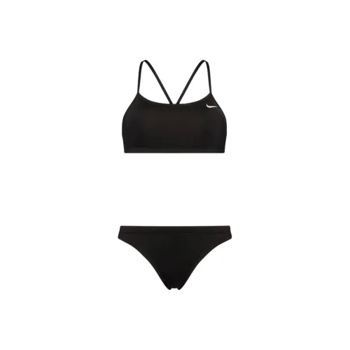 Nike Essential Women's Racerback Bikini Split Swimsuit Women's Black